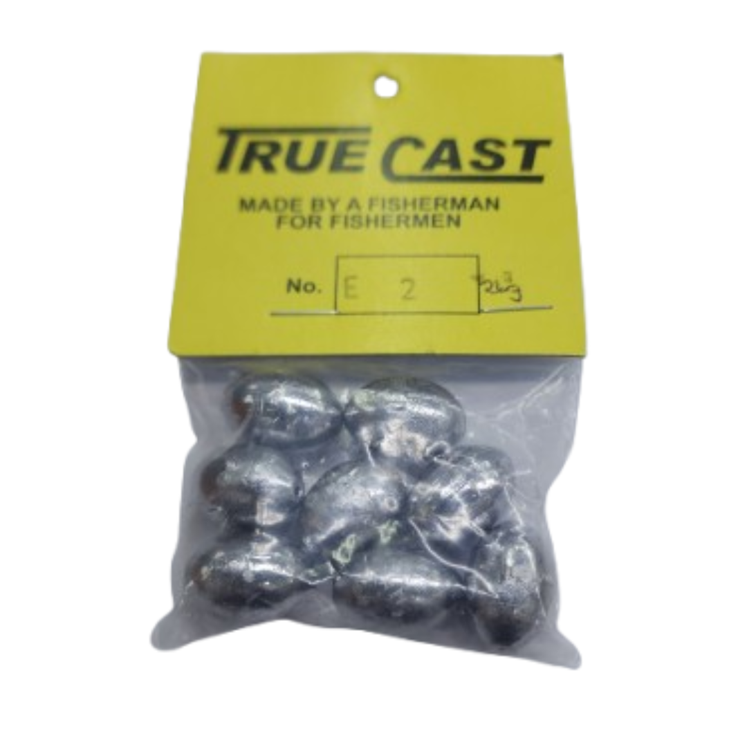TRUE CAST LEAD EGG SINKERS