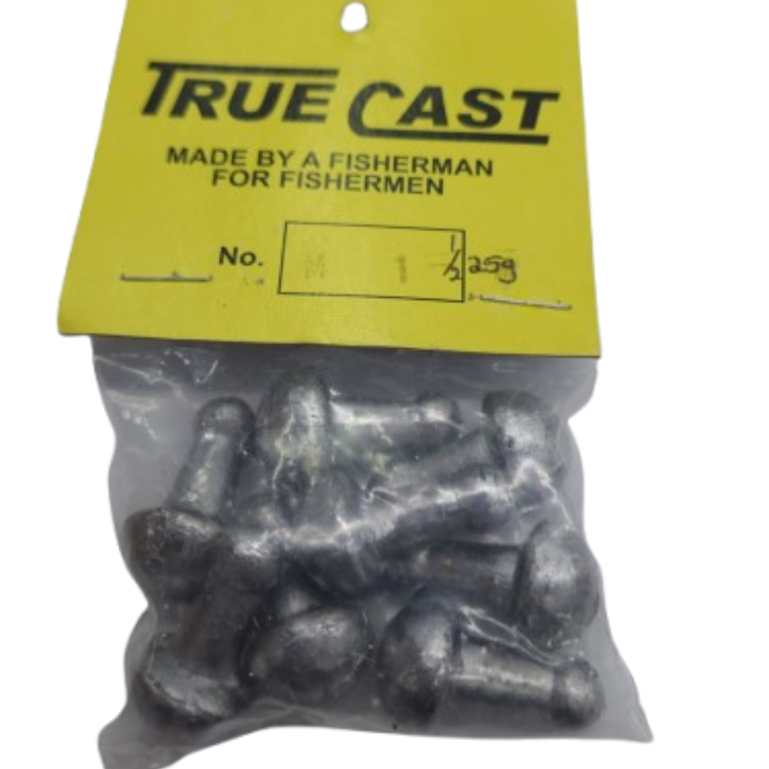 TRUE CAST LEAD MUSHROOM SINKERS
