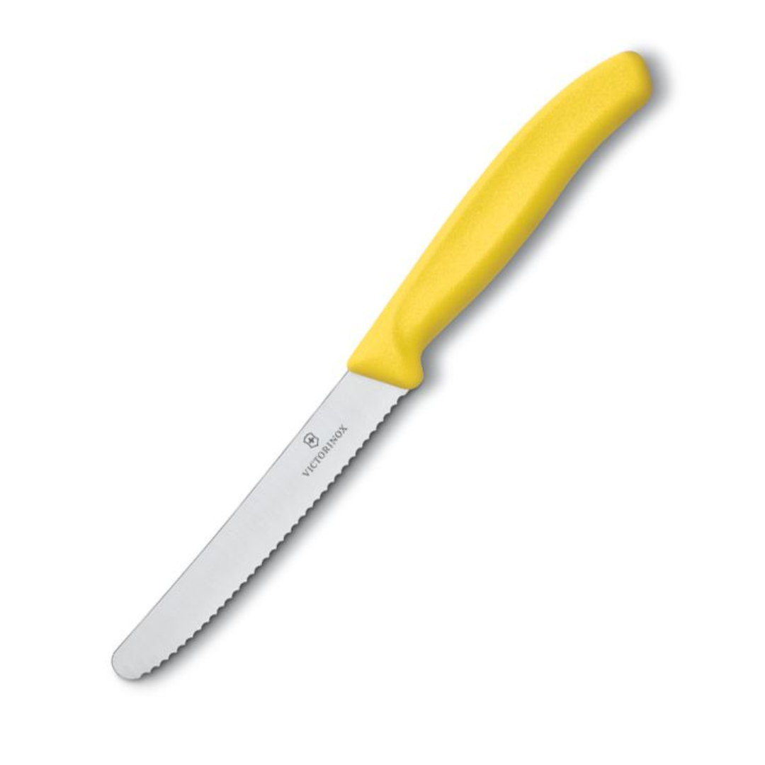 VICTORINOX SWISS CLASSIC TOMATO/STEAK KNIFE SERRATED 11CM