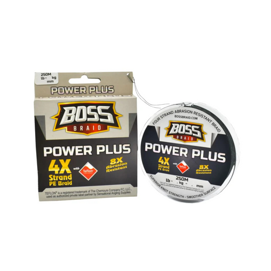 BOSS BRAID POWER PLUS 4X GREEN 250M