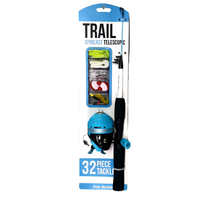 FUN TACKLE TRAIL TELESCOPIC SPINCAST COMBO