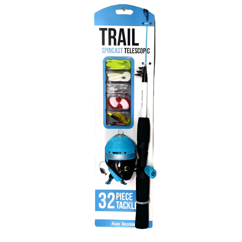 FUN TACKLE TRAIL TELESCOPIC SPINCAST COMBO