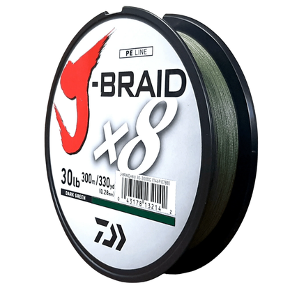 DAIWA J-BRAID 8X DARK GREEN 300M