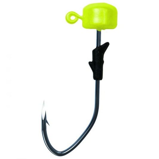 EAGLE CLAW PRO-V FINESSE JIG HEAD CHARTREUSE
