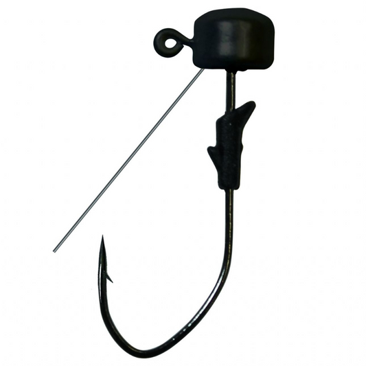 EAGLE CLAW PRO-V WEEDLESS FINESSE JIG HEAD BLACK