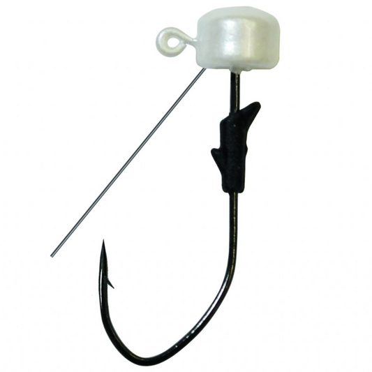 EAGLE CLAW PRO-V WEEDLESS FINESSE JIG HEAD PEARL