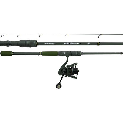 SENSATION DARK SHADOW OLIVE GREEN SPINNING COMBO