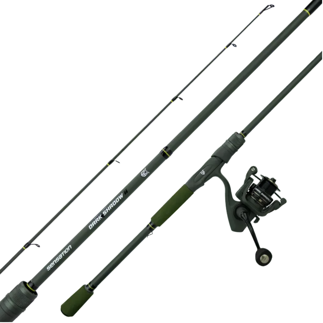 SENSATION DARK SHADOW OLIVE GREEN SPINNING COMBO