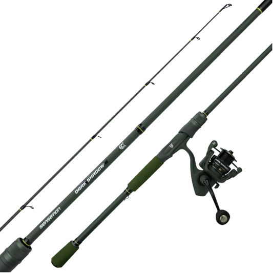 SENSATION DARK SHADOW OLIVE GREEN SPINNING COMBO