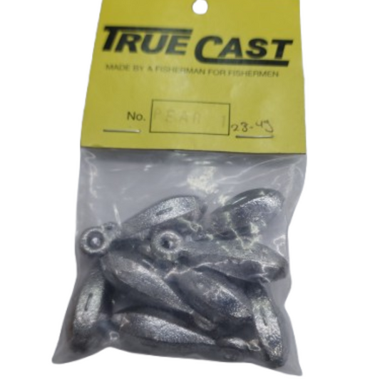 TRUE CAST LEAD PEAR SINKERS