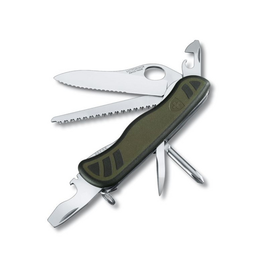 VICTORINOX SWISS SOLDIERS GREEN/BLACK 111MM